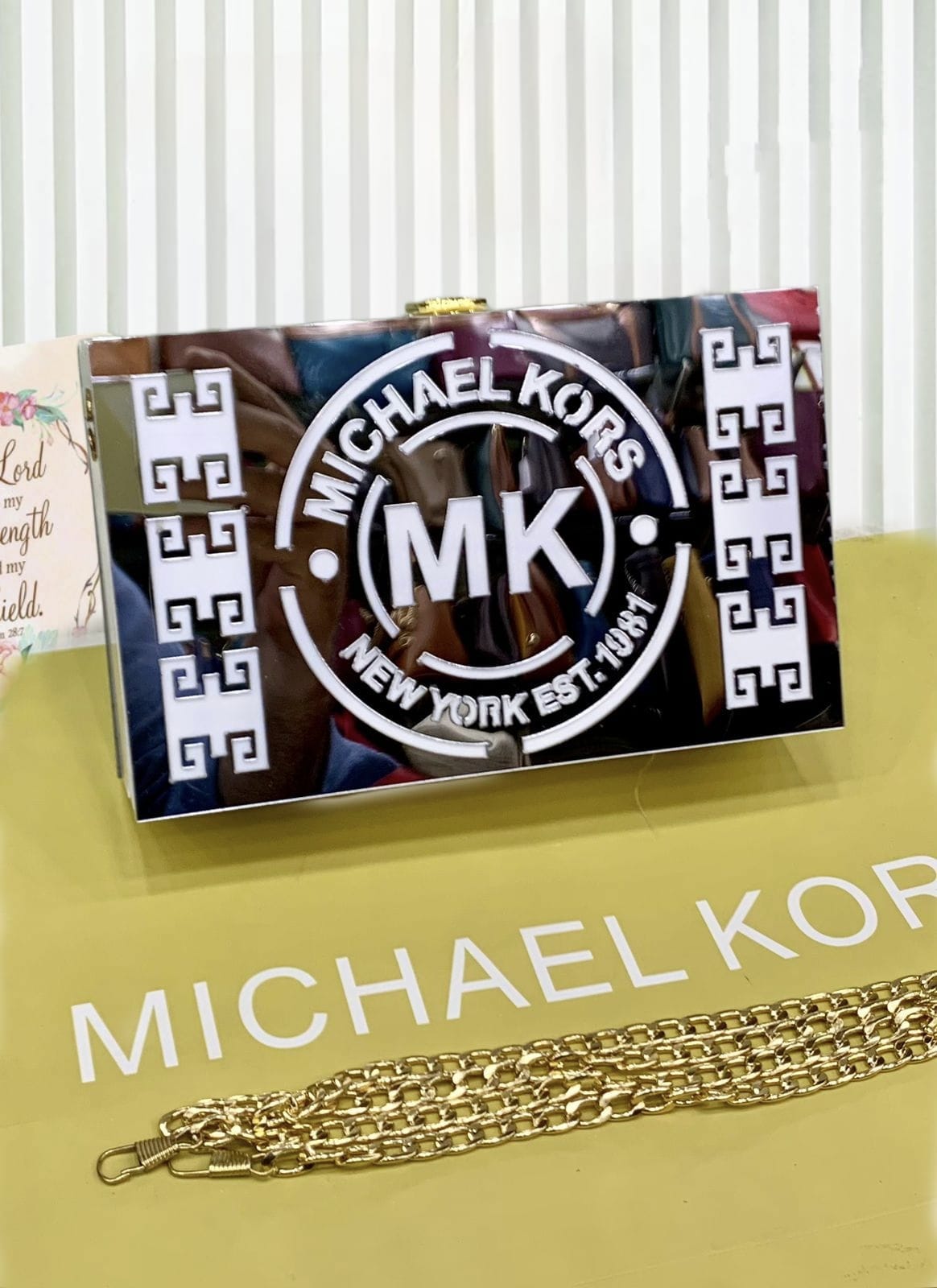 MK ACRALIC CROSSBODY