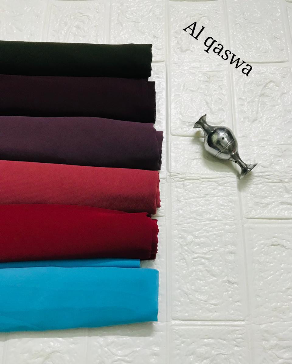 Plain Chiffon Georgette Scarf