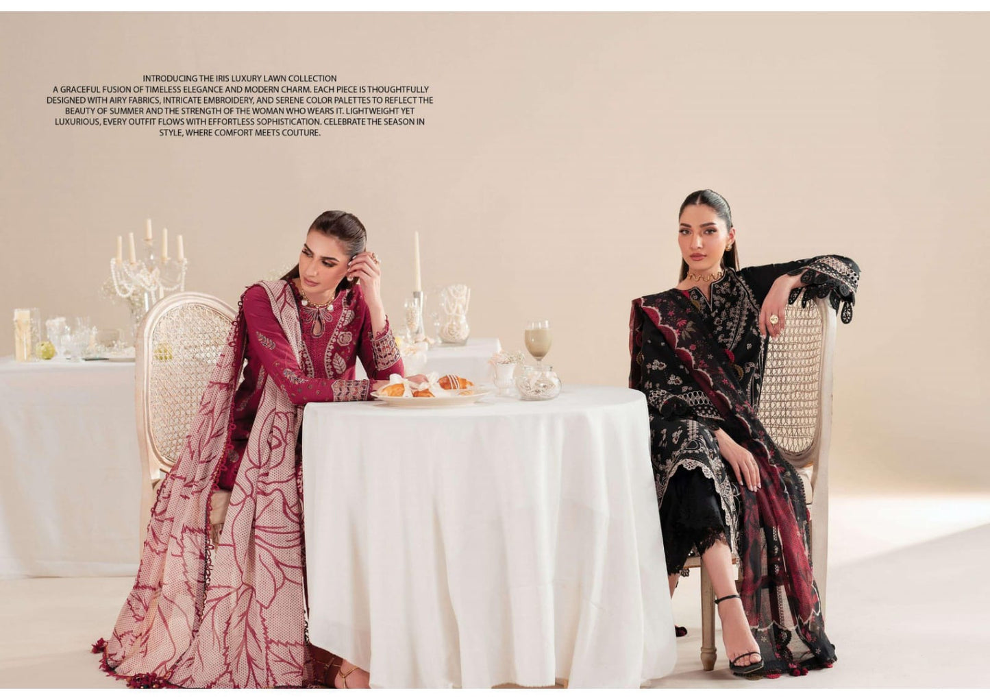 Jazmin presents  Iris Embroidered Luxury Eid Lawn