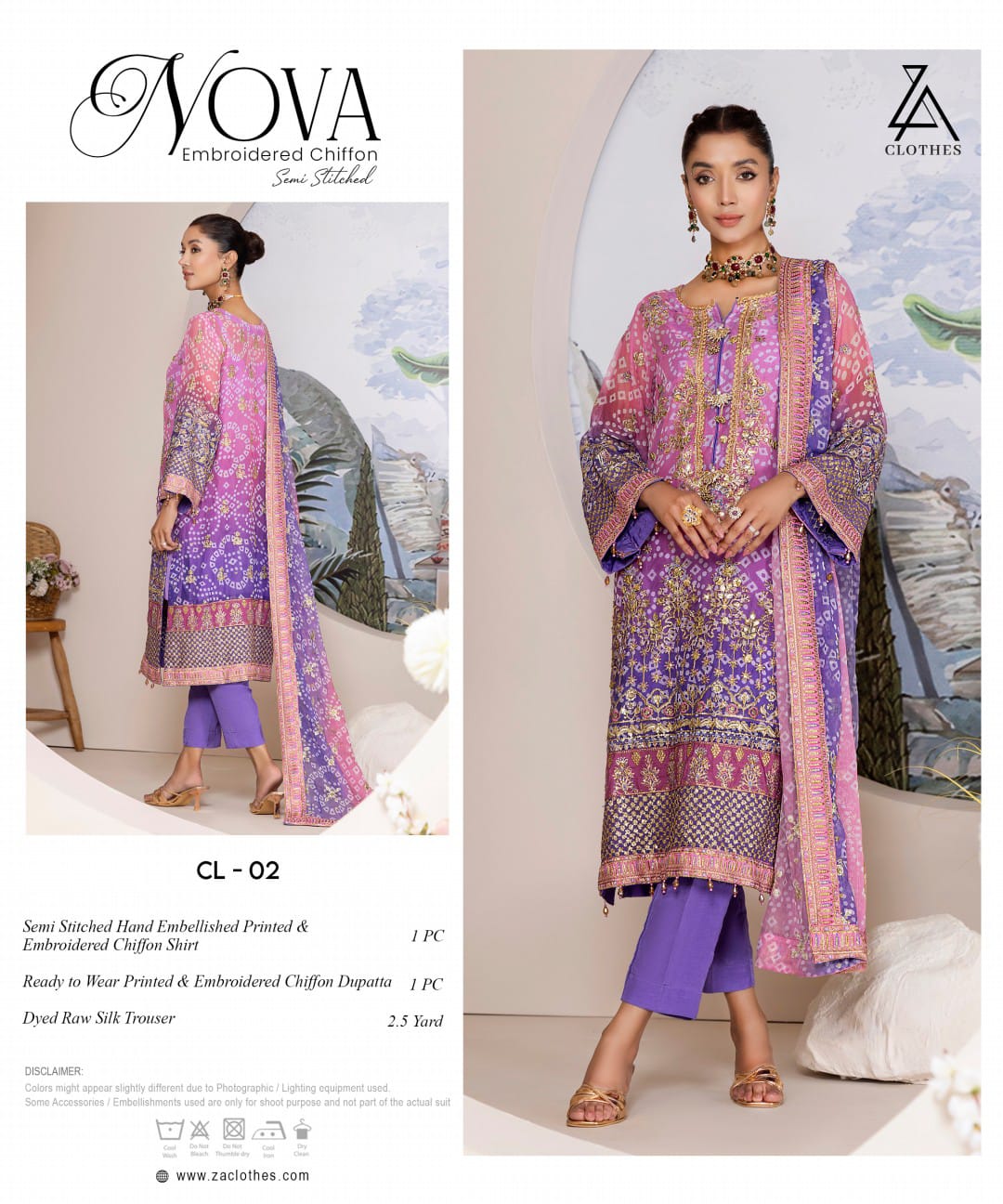 NOVA Embroidered Chiffon