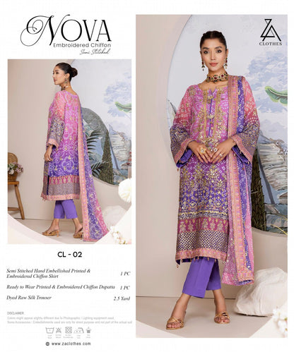 NOVA Embroidered Chiffon