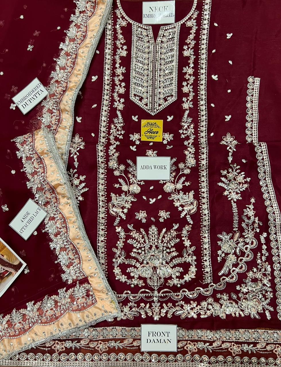 Aneela's Embroidered Chiffon Wedding Collection
