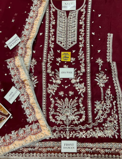 Aneela's Embroidered Chiffon Wedding Collection