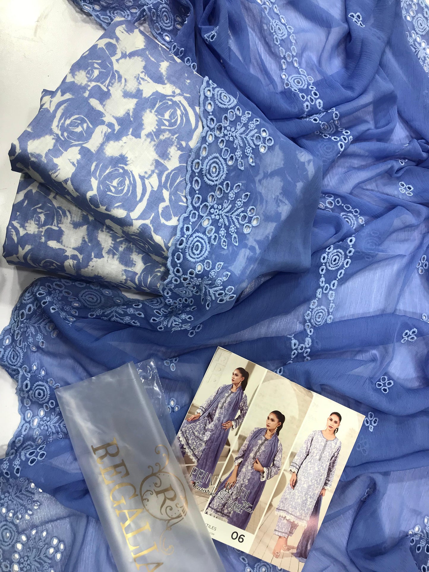 PRINTKARI Digital Printed With Chiffon Cutwork Dupatta Collection 2026