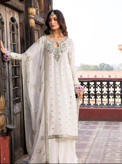 Azure Chiffon Embroidered Collection