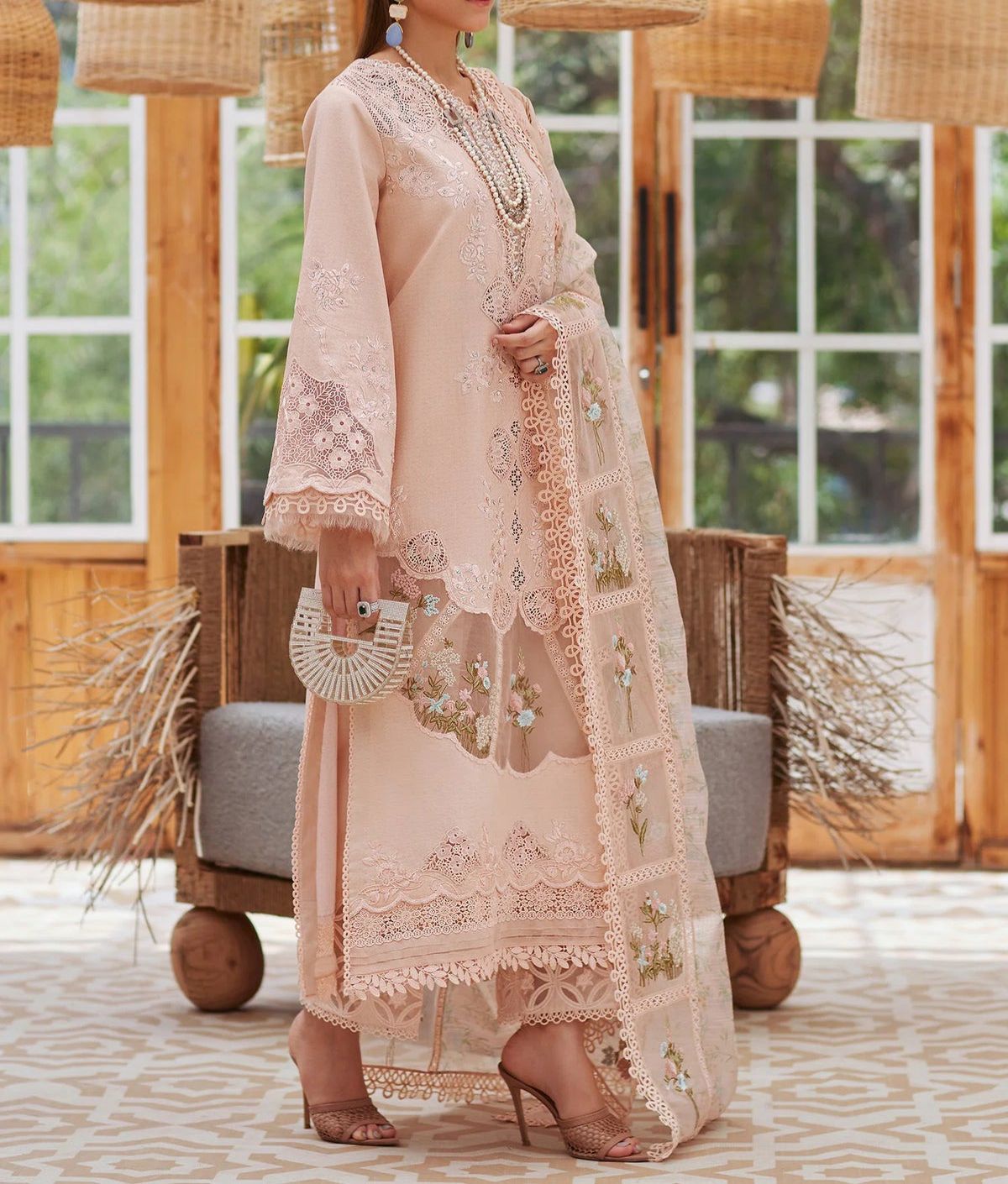 CRIMSON Lawn Digital Print Diamond Lawn 2026 Collection
