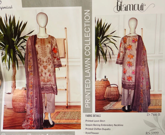 Glamour Printed Lawn