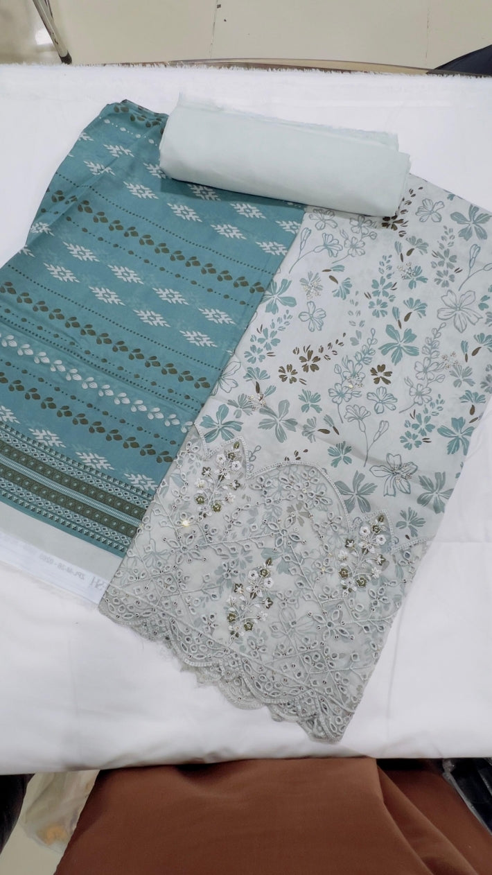 ZESH PREMIUM 3 PIECE Embroidered Eid Exclusive Lawn