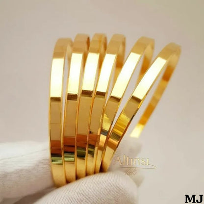 GOLD PLATED 2 PIECE BANGLES SET