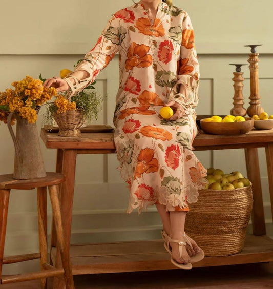 Floral Digital Printed