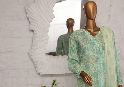 Mother's Embroidered Bamber Chiffon Dupatta