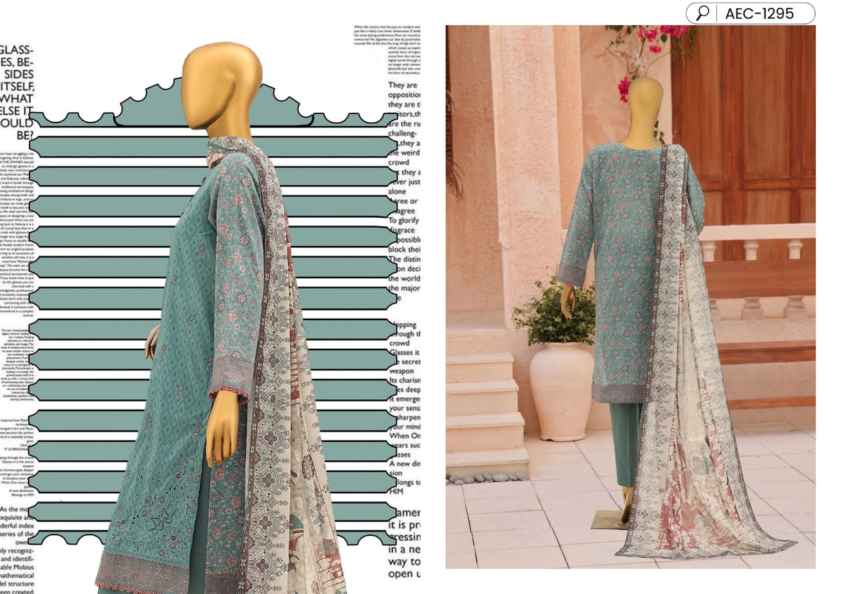 ASASA Digital Printed Embroidered Collection