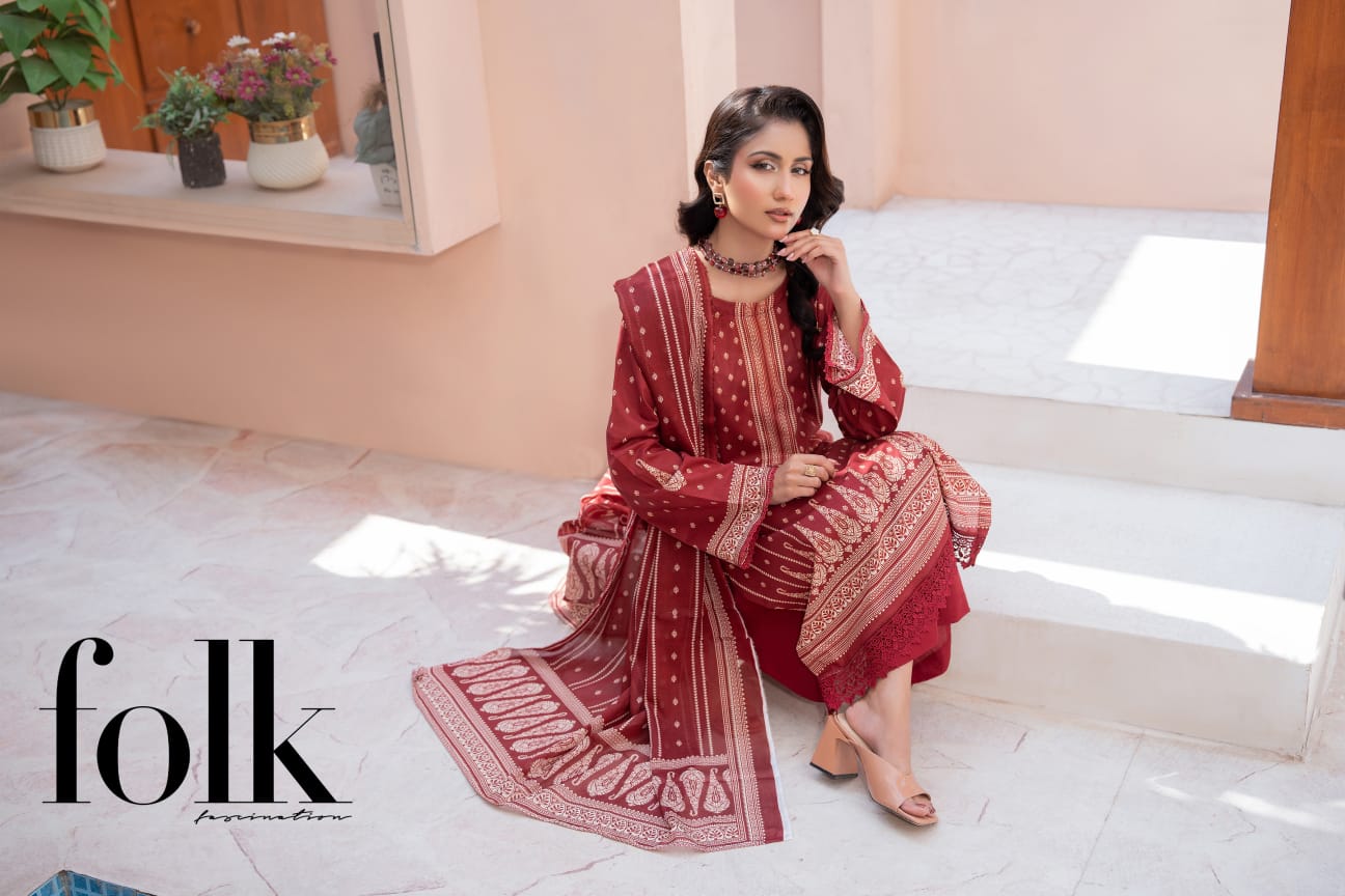Bin Naeem DIGITAL PRINTED LAWN platinum