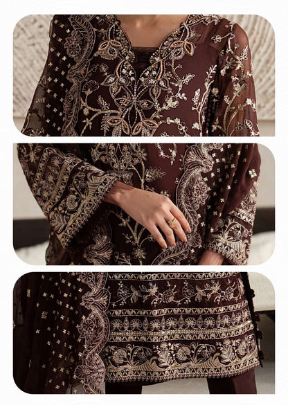 Gulaal Unstitched Embroidered Chiffon