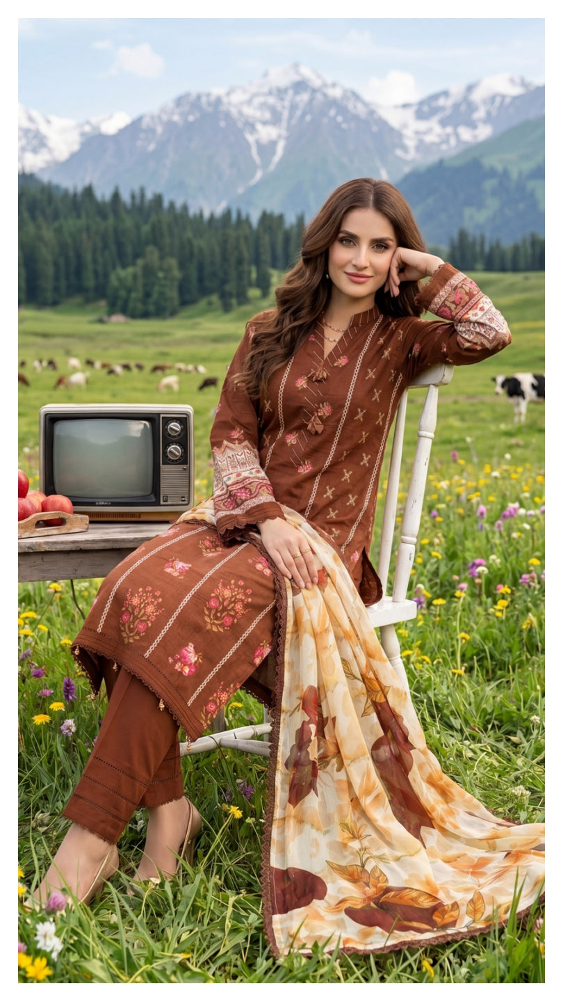 COLORS DIGITAL PRINTED LAWN CHIFFON DUPATTA EDITION