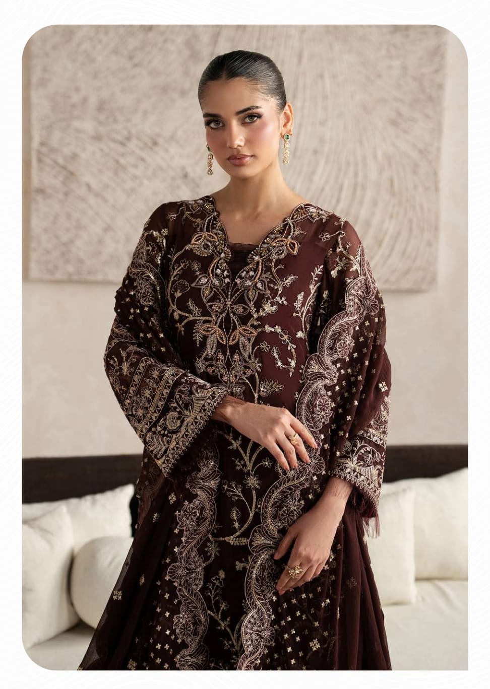 Gulaal Unstitched Embroidered Chiffon