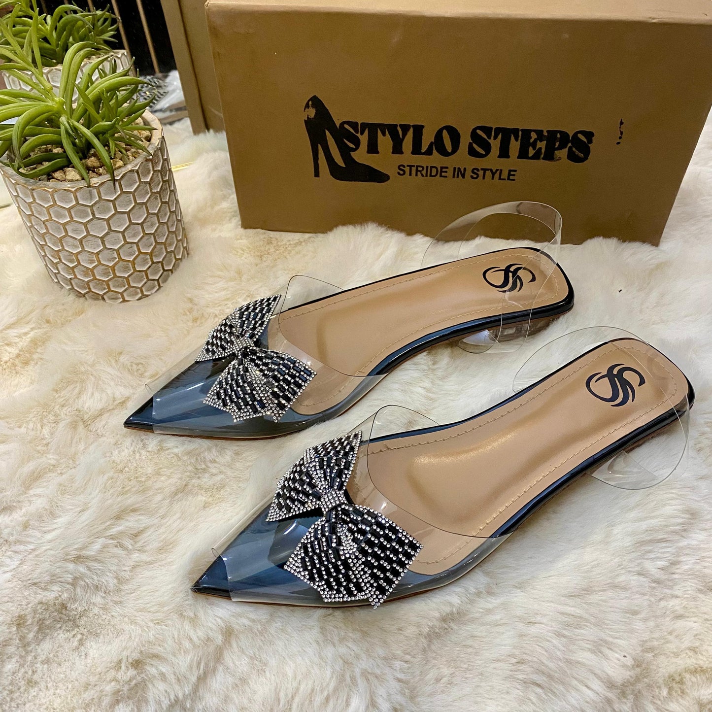 Crystal Luxe Mules