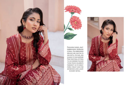 Bin Naeem DIGITAL PRINTED LAWN platinum