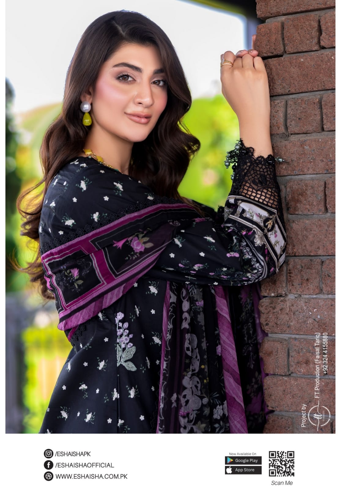 ESHAISHA PRINTED LAWN EMBROIDERED COLLECTION VOL-3