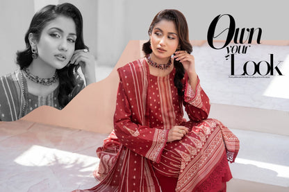 Bin Naeem DIGITAL PRINTED LAWN platinum