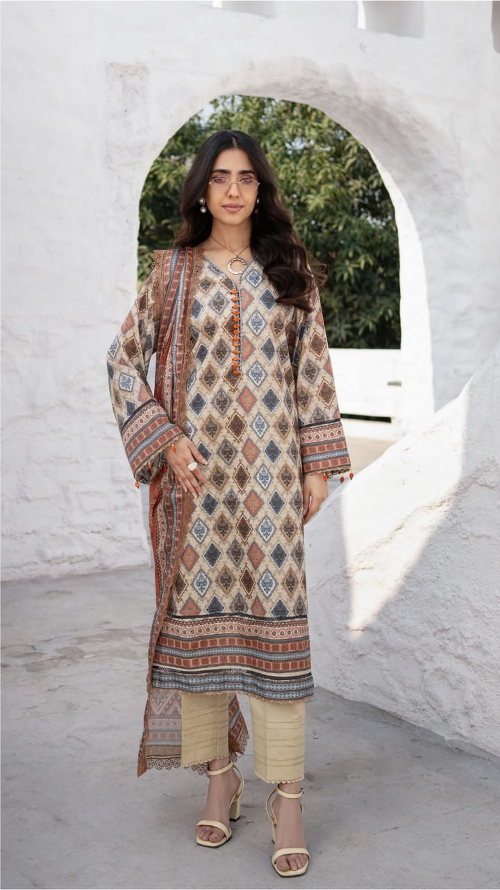 Colors Digital Printed Lawn