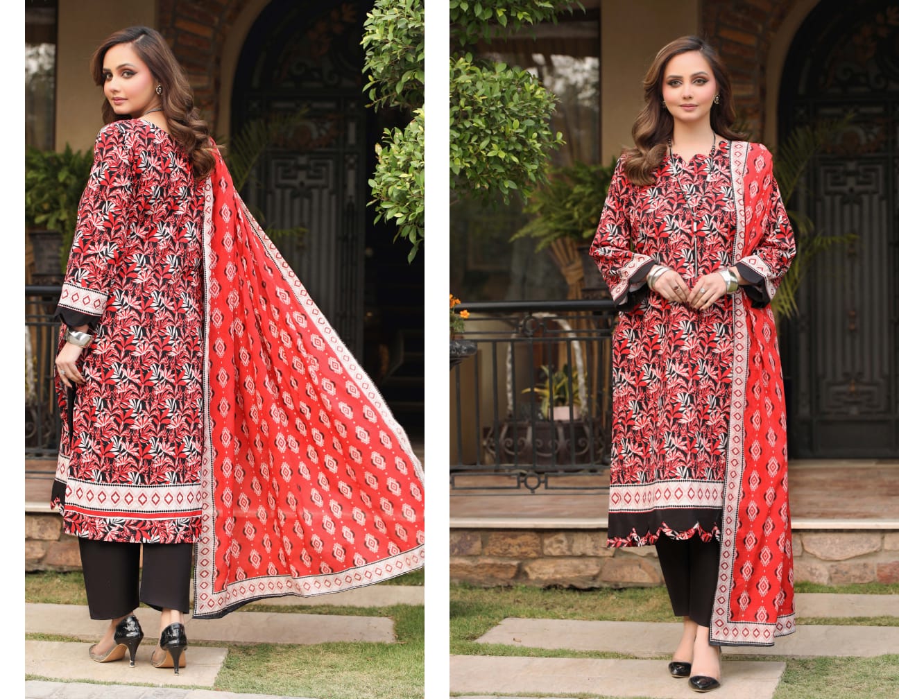Bin Naeem DIGITAL PRINTED LAWN platinum