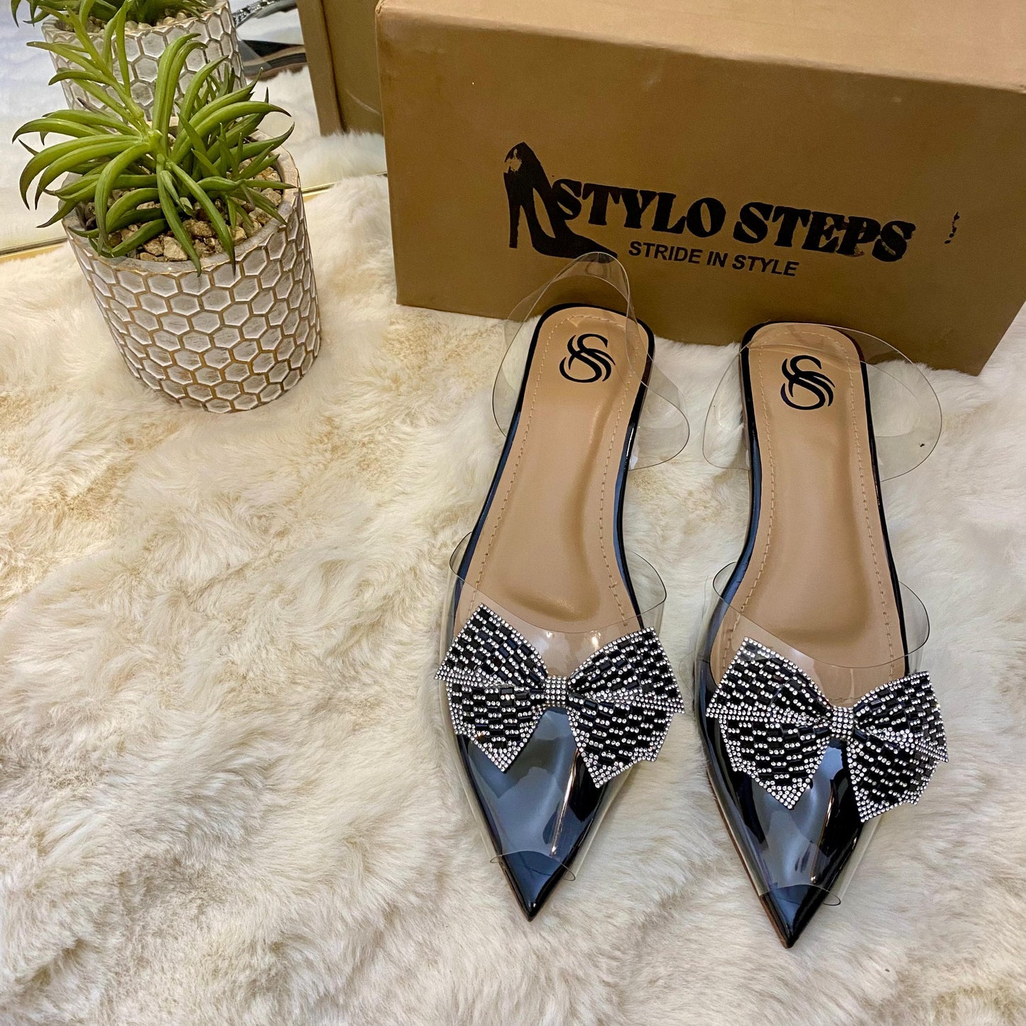 Crystal Luxe Mules