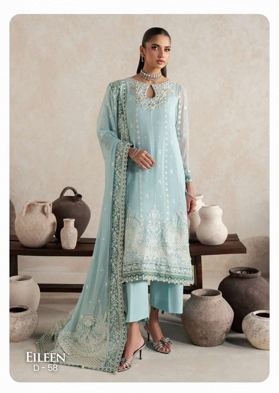 Gulaal Unstitched Embroidered Chiffon