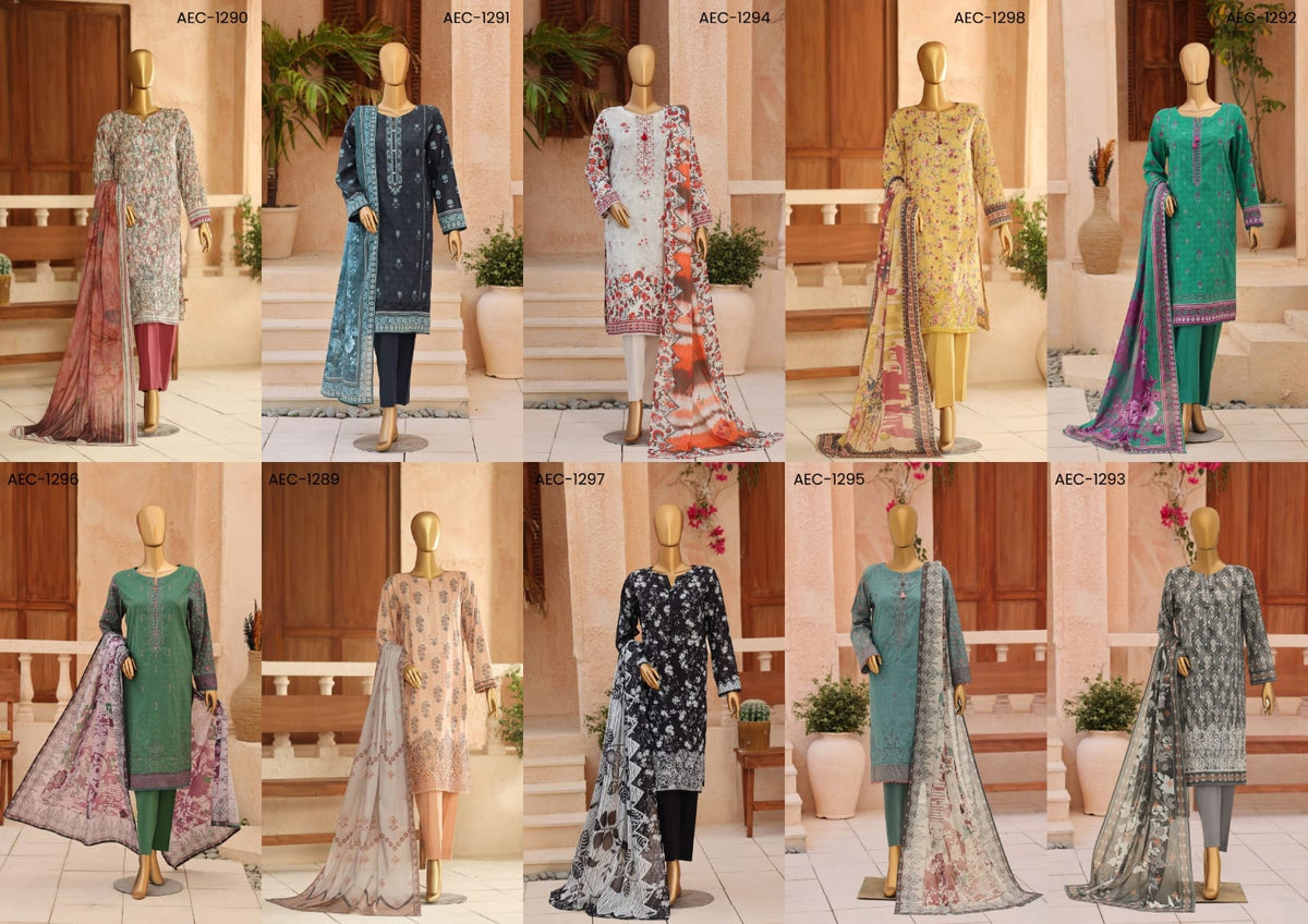 ASASA Digital Printed Embroidered Collection