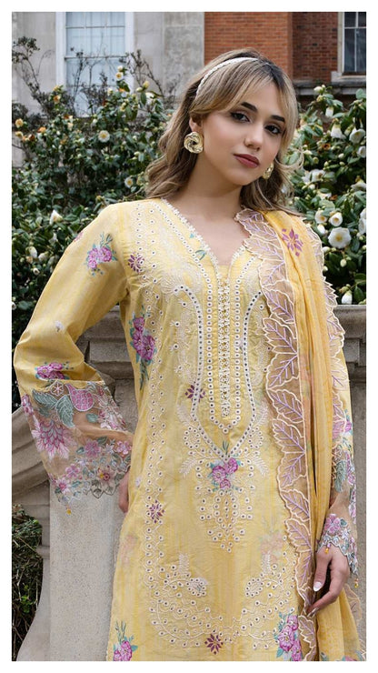 ALZOHAIB SUNSHINE BLOOM England Stories Embroidered Lawn