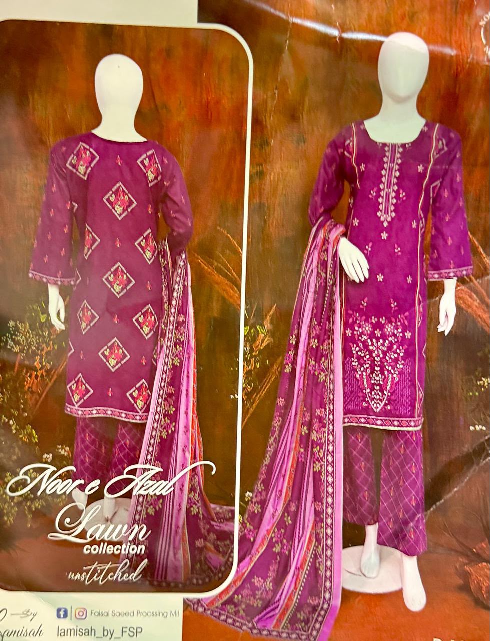 Noor e Azal Lawn 2026 Collection