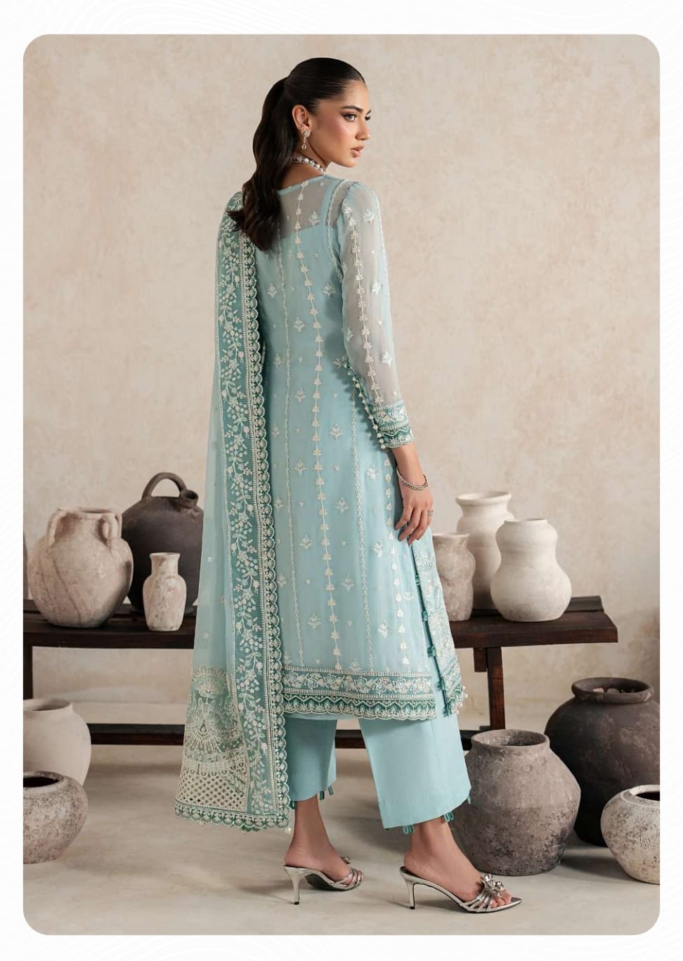 Gulaal Unstitched Embroidered Chiffon
