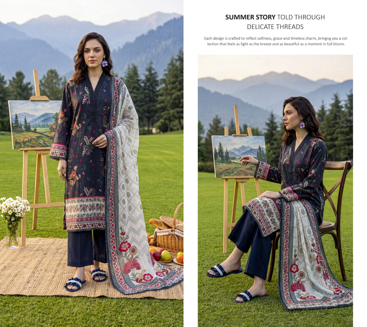 ELAYA PRINTS PREMIUM DROP 106 Lawn Prints