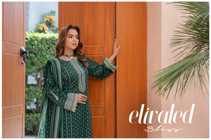 Bin Naeem DIGITAL PRINTED LAWN platinum