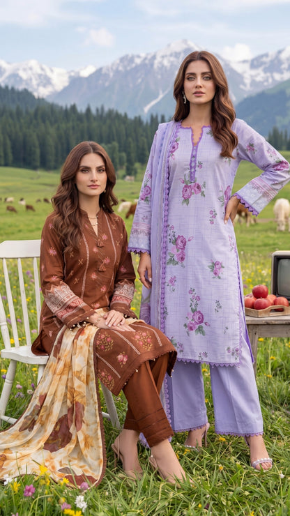 COLORS DIGITAL PRINTED LAWN CHIFFON DUPATTA EDITION