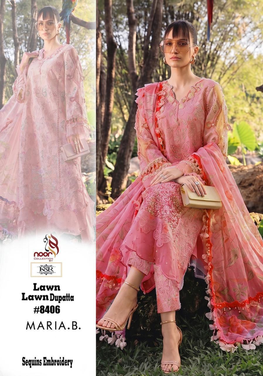K&R Lawn Shirt with Sequence Embroidery