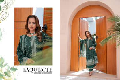 Bin Naeem DIGITAL PRINTED LAWN platinum