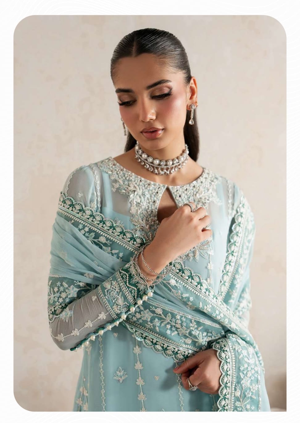 Gulaal Unstitched Embroidered Chiffon