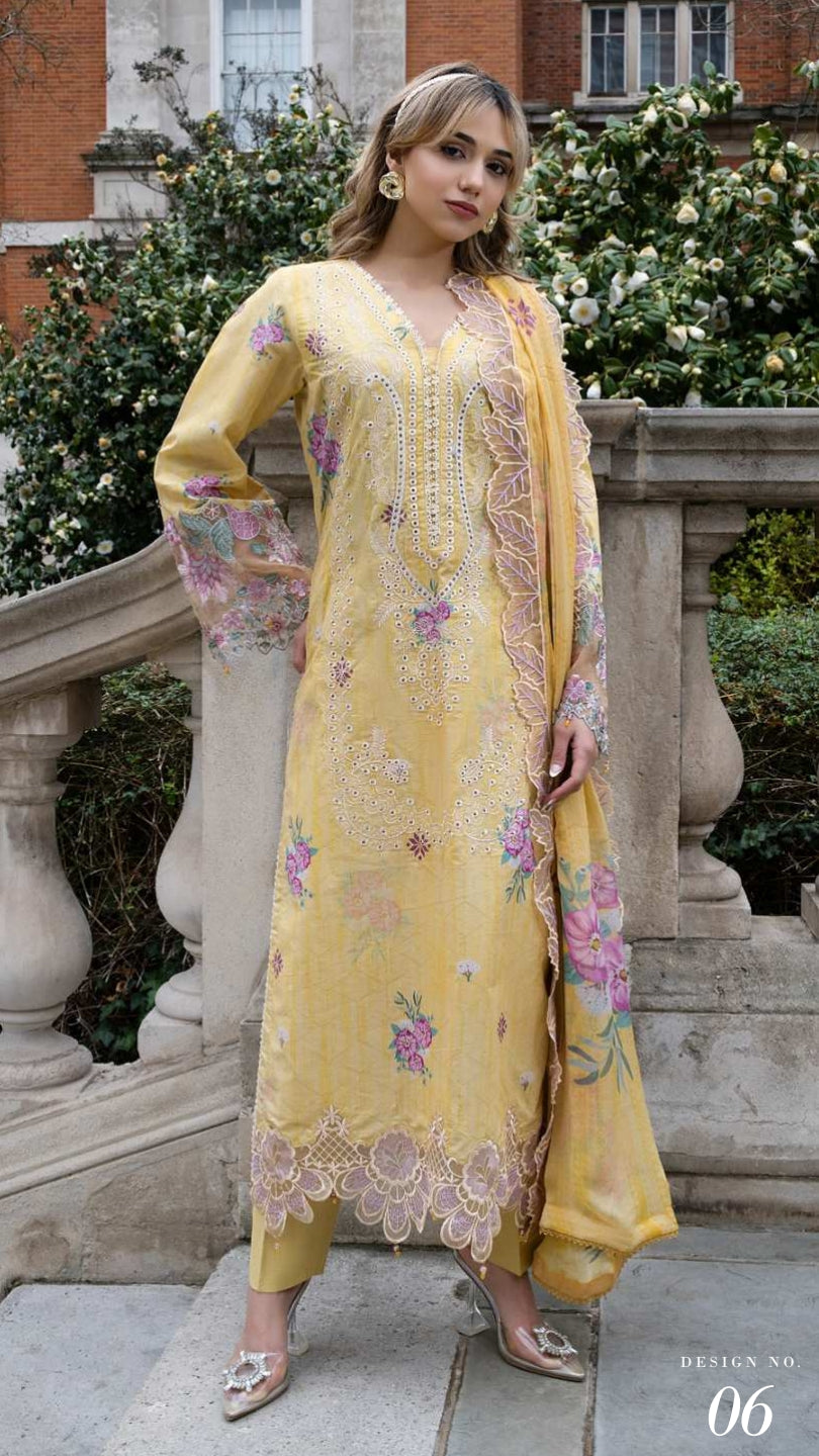 ALZOHAIB SUNSHINE BLOOM England Stories Embroidered Lawn