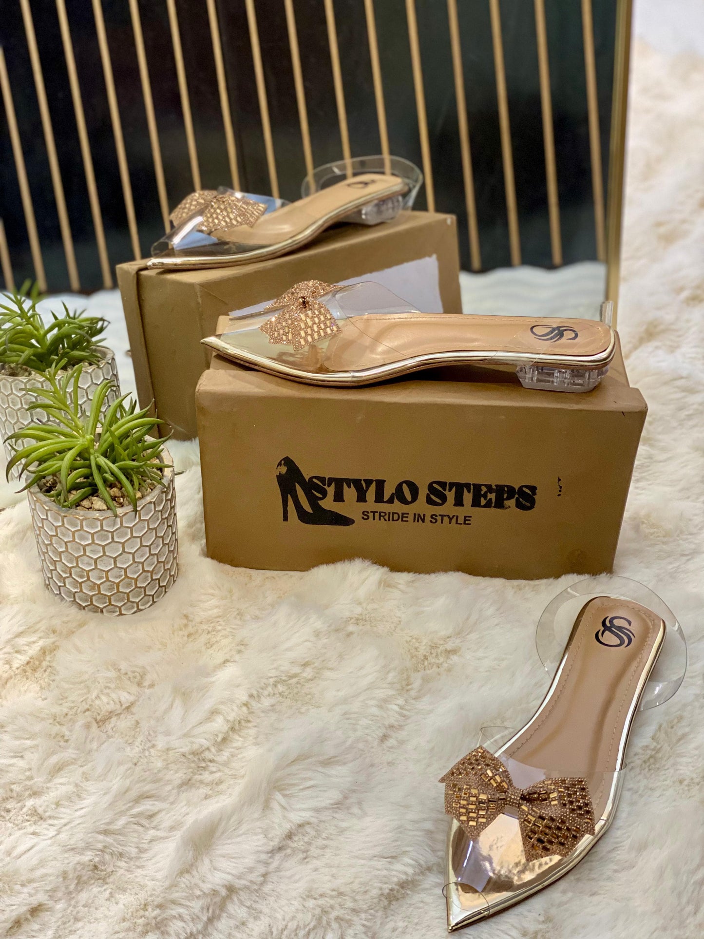Crystal Luxe Mules