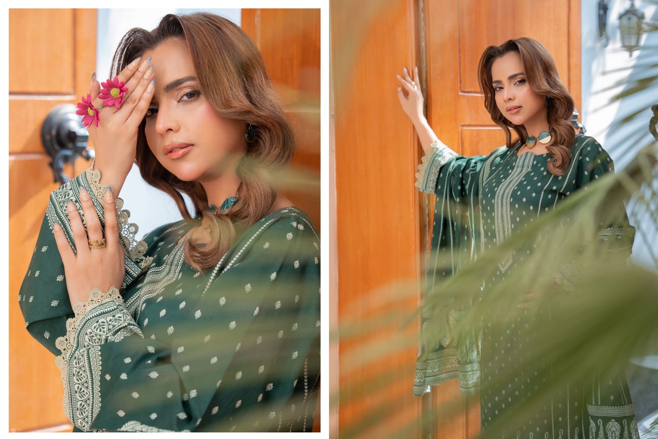 Bin Naeem DIGITAL PRINTED LAWN platinum
