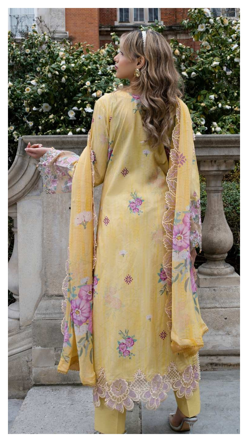 ALZOHAIB SUNSHINE BLOOM England Stories Embroidered Lawn