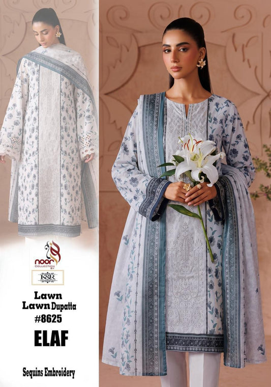 K&R Lawn Shirt with Sequence Embroidery