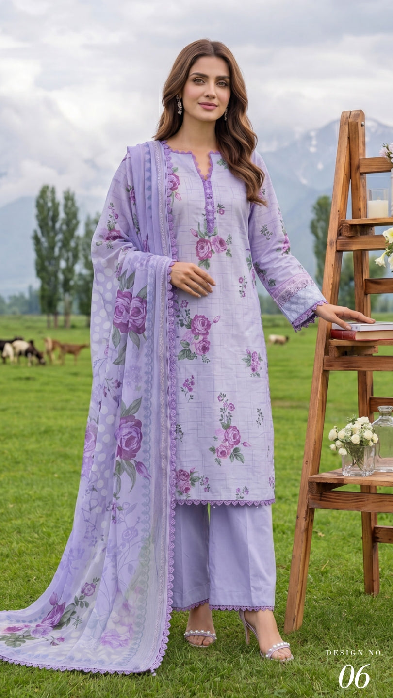 COLORS DIGITAL PRINTED LAWN CHIFFON DUPATTA EDITION