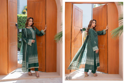 Bin Naeem DIGITAL PRINTED LAWN platinum