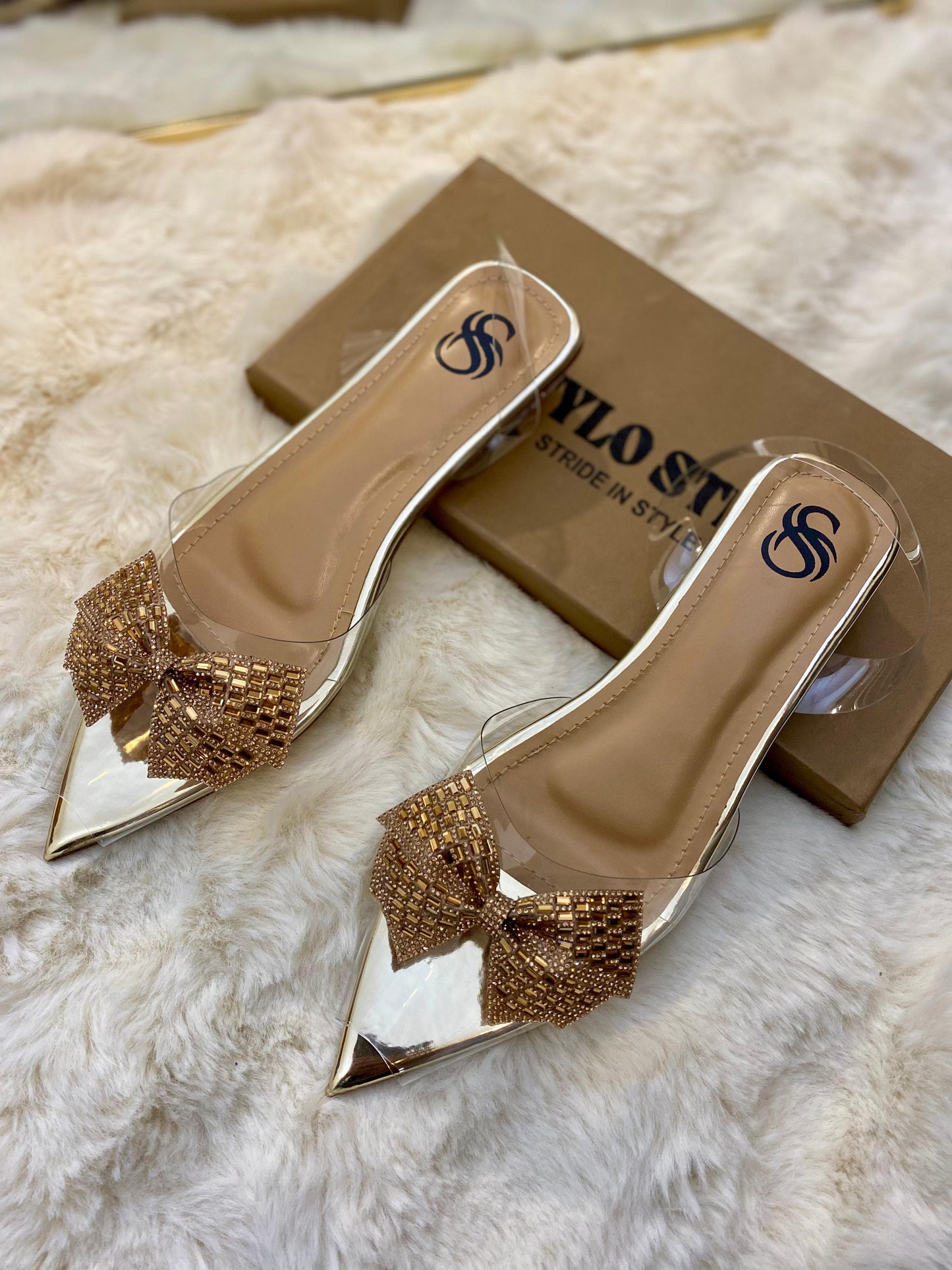 Crystal Luxe Mules