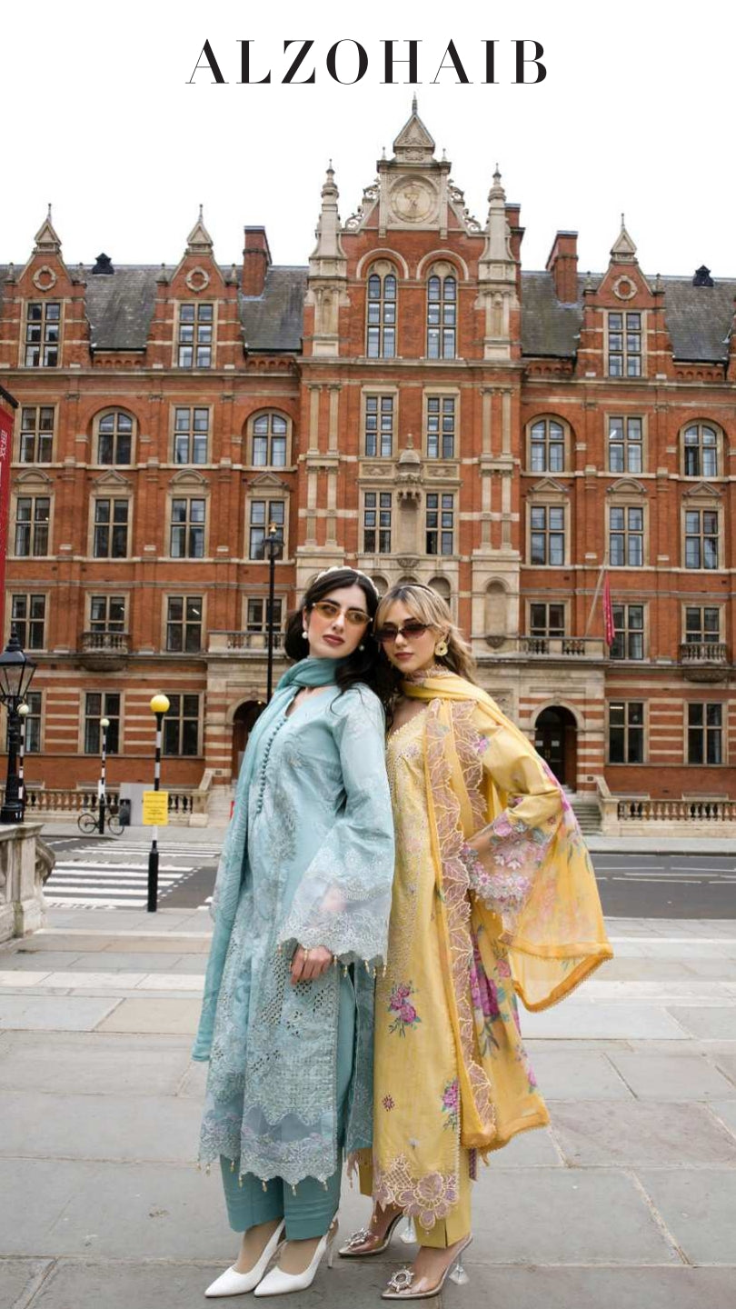ALZOHAIB SUNSHINE BLOOM England Stories Embroidered Lawn