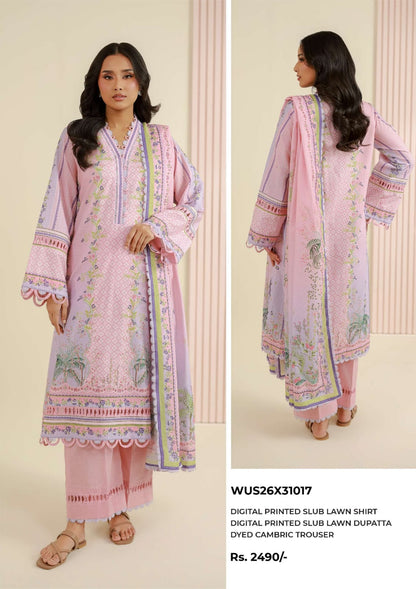 ZELLBURY LAWN Printed 3 PIECE Collection VOL-6 2026
