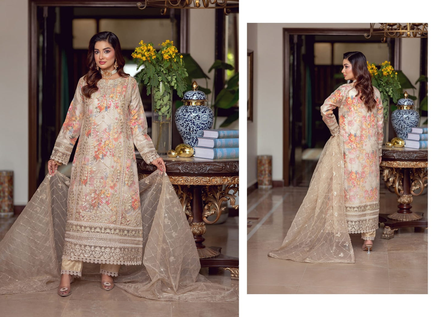 BINT-E-NOOR ORGANZA Embroidered  ZORALINE