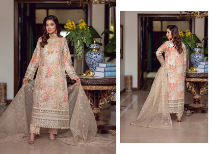 BINT-E-NOOR ORGANZA Embroidered  ZORALINE
